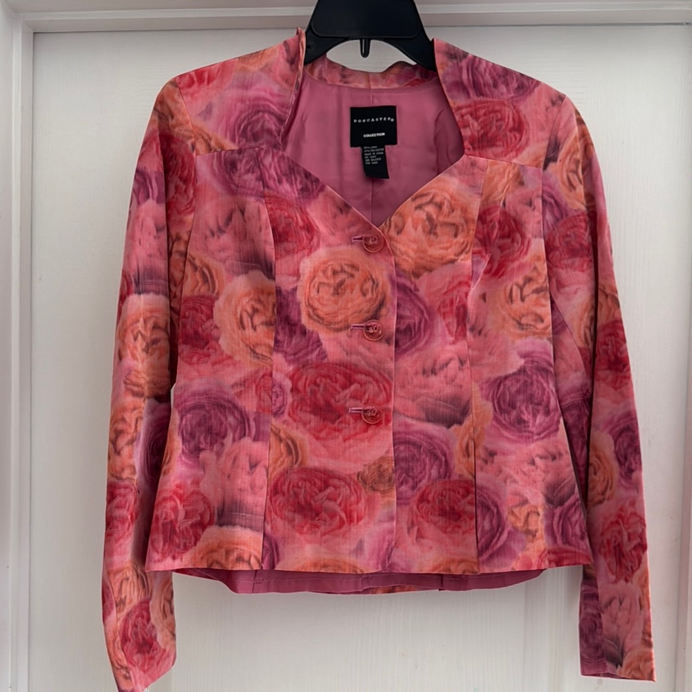 Doncaster Floral Blazer in Pink and Purple